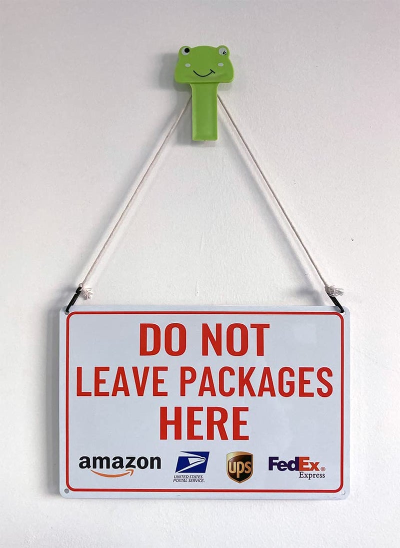 Bestylez Do Not Leave Packages Here Delivery Sign for Outdoor 12"" * 8"" (027) - Image 3